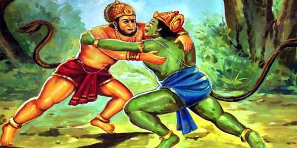 हनुमान और बाली के युद्ध